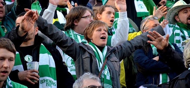 Dění na tribunách: Bohemians - Viktoria