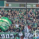 Bohemians - Plzeň 5:2, dění na tribunách