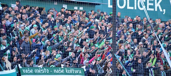 Dění na tribunách: Bohemians - Liberec