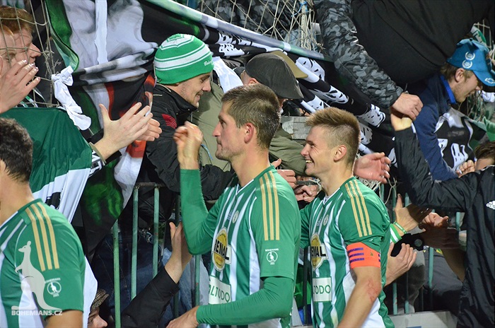 Dění na tribunách: Bohemians - Liberec