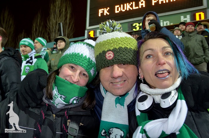 Dění na tribunách: Bohemians - Dukla