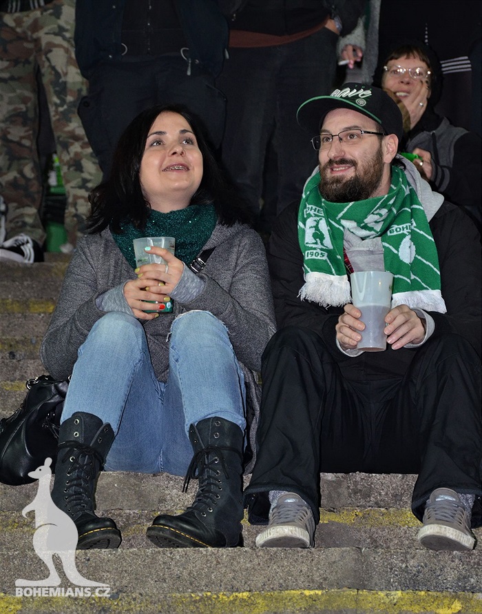 Bohemians - Teplice, dění na tribunách
