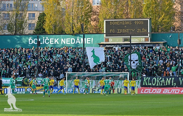 Bohemians - Zlín 3:2 (0:2)