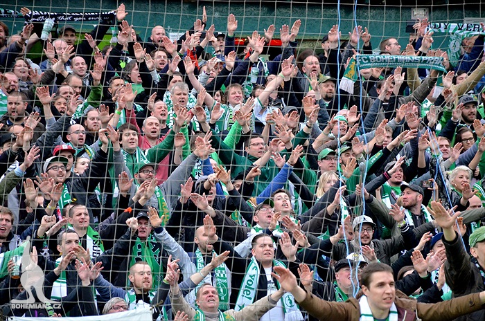 Dění na tribunách: Bohemians - Jihlava