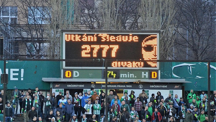 Dění na tribunách, Bohemians - Olomouc, Mol Cup 2019