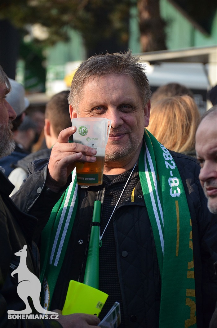 Bohemians - Plzeň 5:2, dění na tribunách
