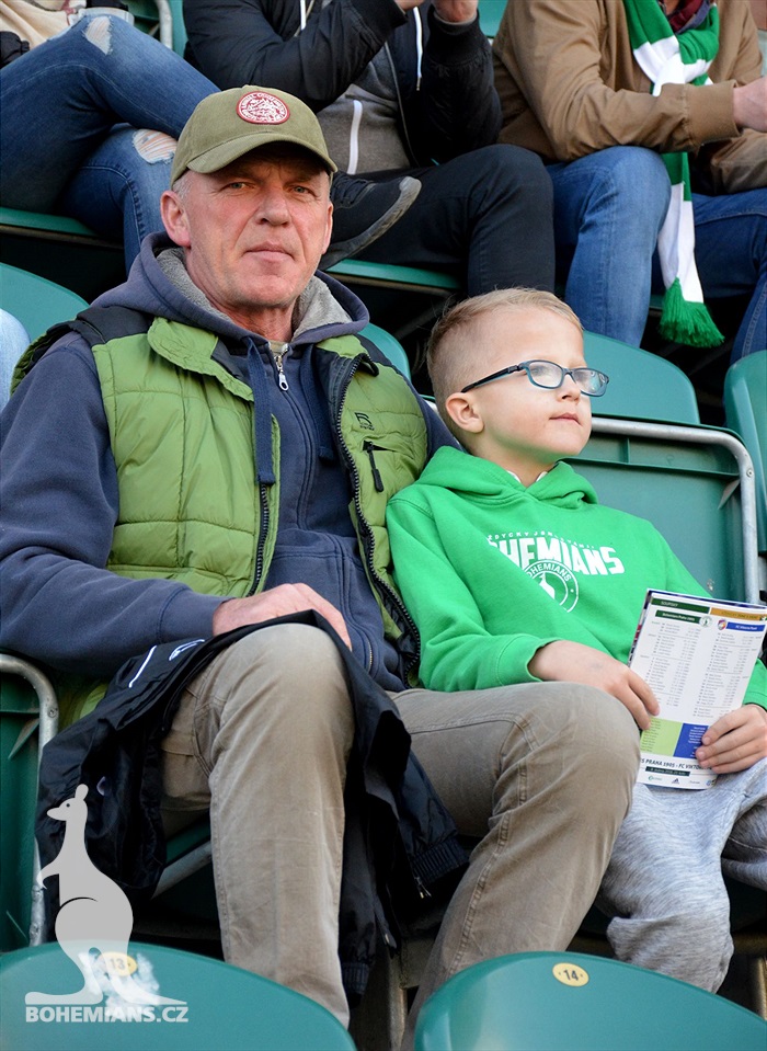 Bohemians - Plzeň 5:2, dění na tribunách