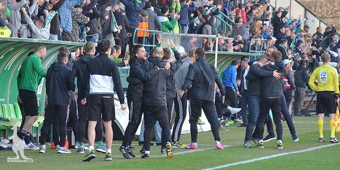 Bohemians - Plzeň 5:2, dění na tribunách