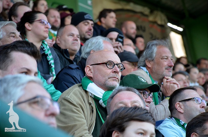 Bohemians - Plzeň 5:2, dění na tribunách