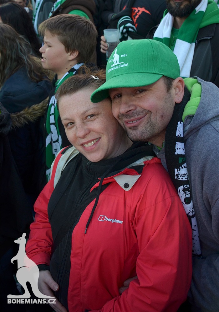 Bohemians - Plzeň 5:2, dění na tribunách