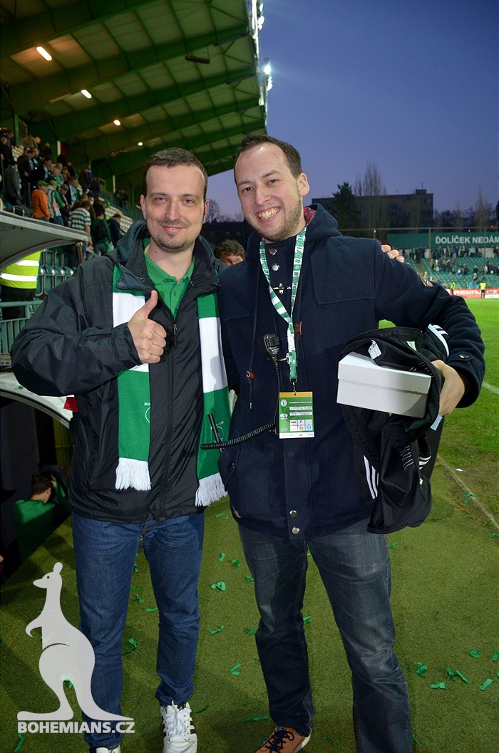 Bohemians - Plzeň 5:2, dění na tribunách