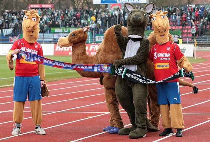 Všichni maskoti pohromadě