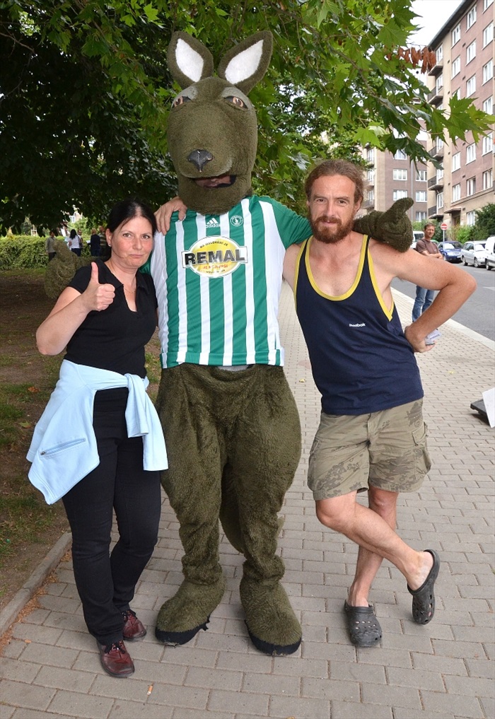 Klokan zval fanoušky ve Vršovicích na fotbal