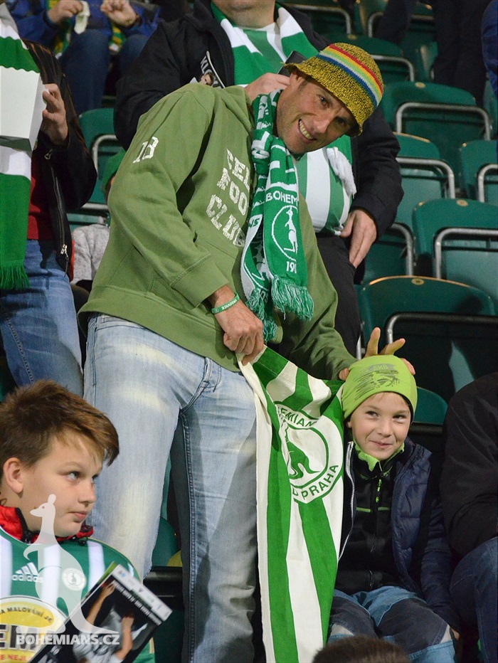 Dění na tribunách: Bohemians - Baník Ostrava