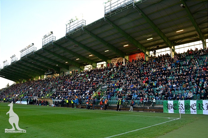 Dění na tribunách: Bohemians - Plzeň