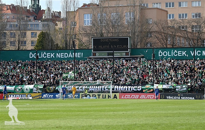 Bohemians - Mladá Boleslav 4:0 (1:0)