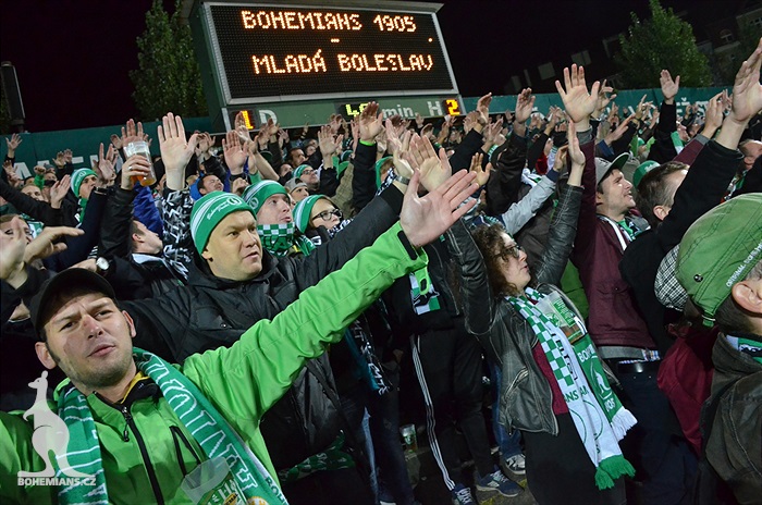 DĚNÍ NA TRIBUNÁCH: Bohemians - Boleslav