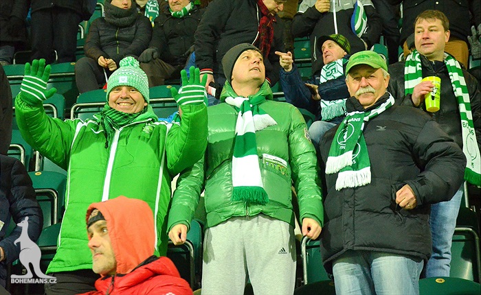Dění na tribunách: Bohemians - Zbrojovka