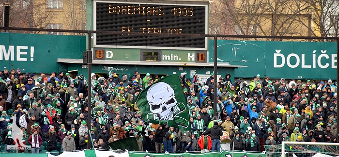Dění na tribunách: Bohemians - Teplice