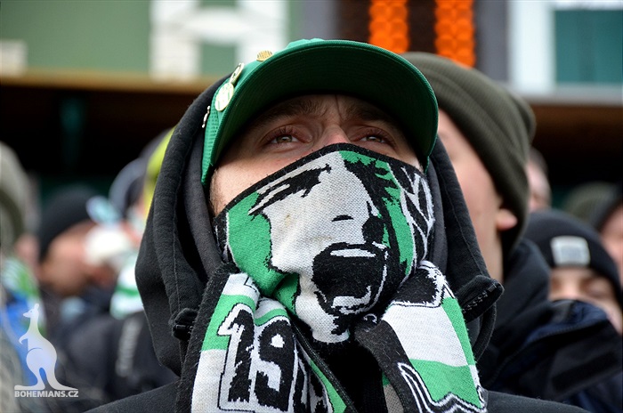 Dění na tribunách: Bohemians - Teplice