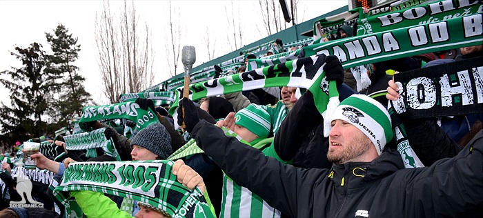 Dění na tribunách: Bohemians - Teplice