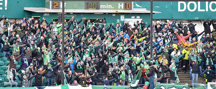 Dění na tribunách: Bohemians - Teplice