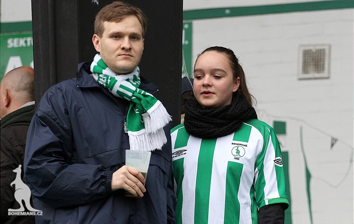 Dění na tribunách: Bohemians - Dukla