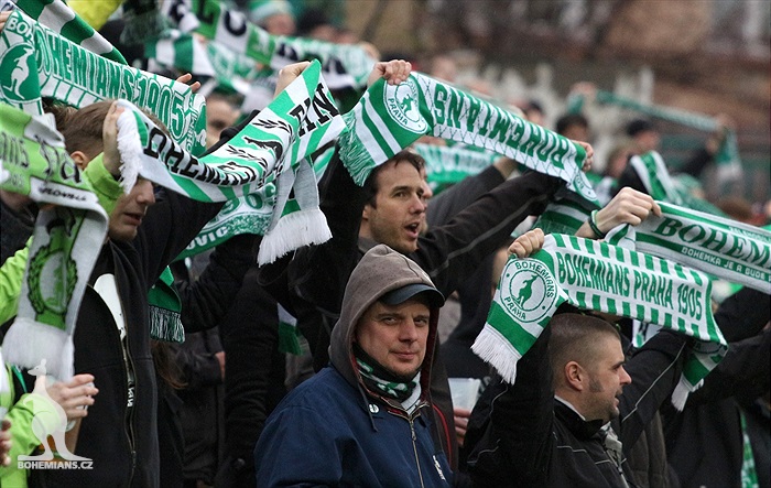 Dění na tribunách: Bohemians - Dukla