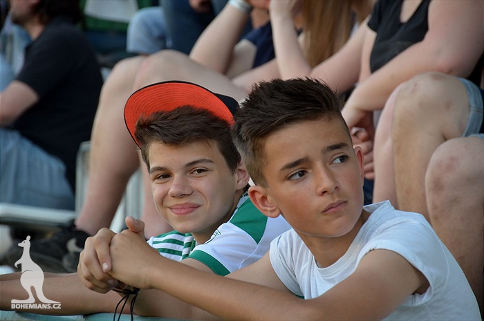 Dění na tribunách Bohemians - Jihlava 1:1