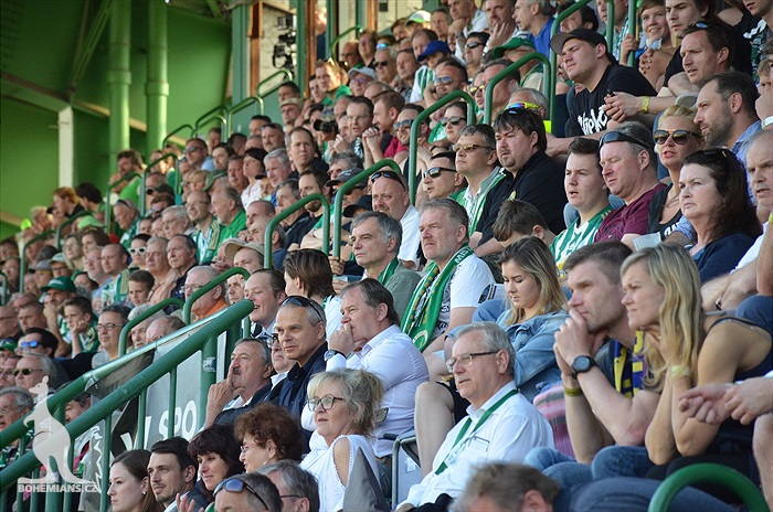 Dění na tribunách Bohemians - Jihlava 1:1