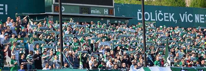 Dění na tribunách Bohemians - Jihlava 1:1