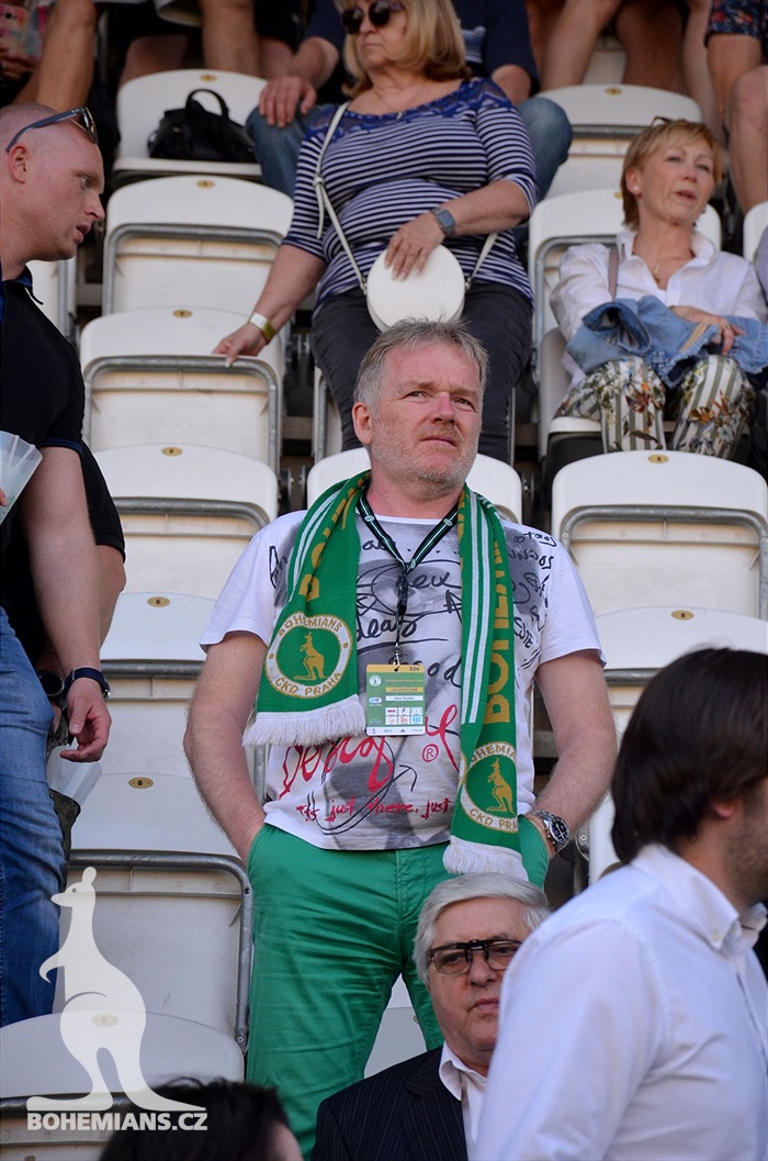 Dění na tribunách Bohemians - Jihlava 1:1