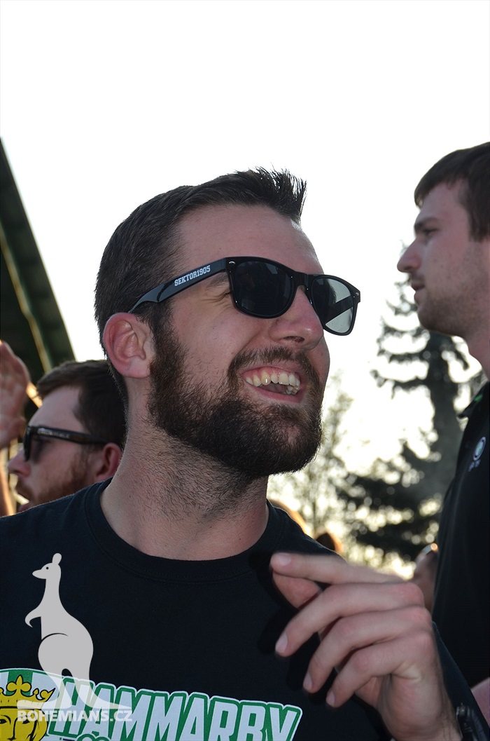 Dění na tribunách Bohemians - Jihlava 1:1