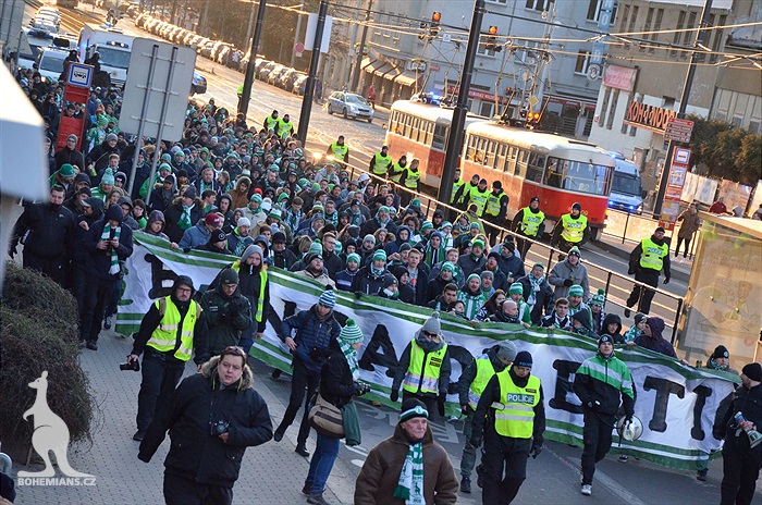 Dění na tribunách: Slavia - Bohemians