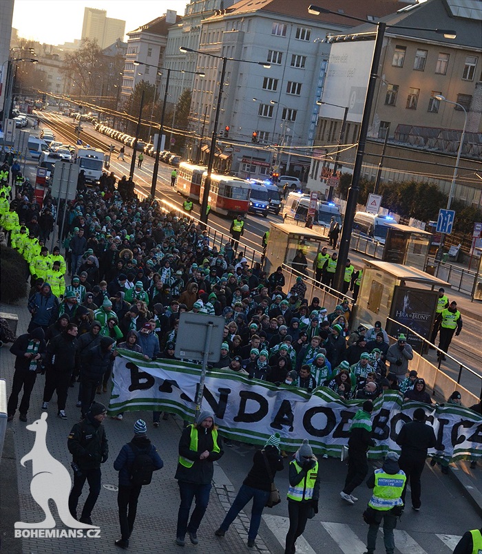 Dění na tribunách: Slavia - Bohemians