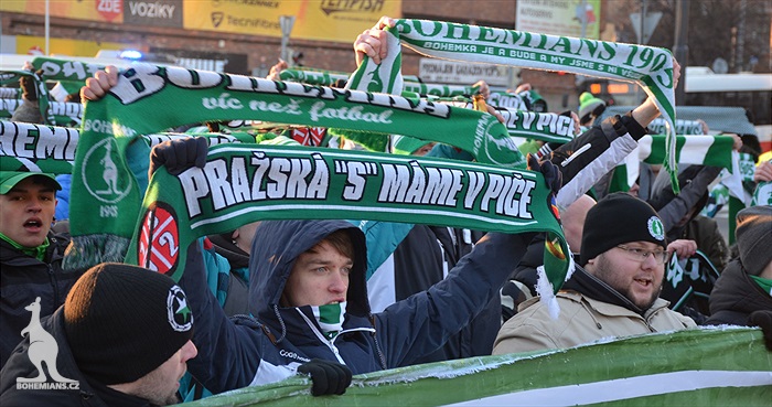 Dění na tribunách: Slavia - Bohemians