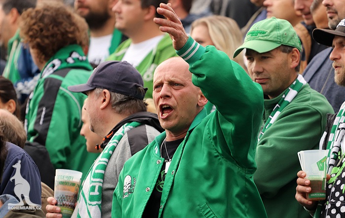 Dění na tribunách: Bohemians - Jablonec