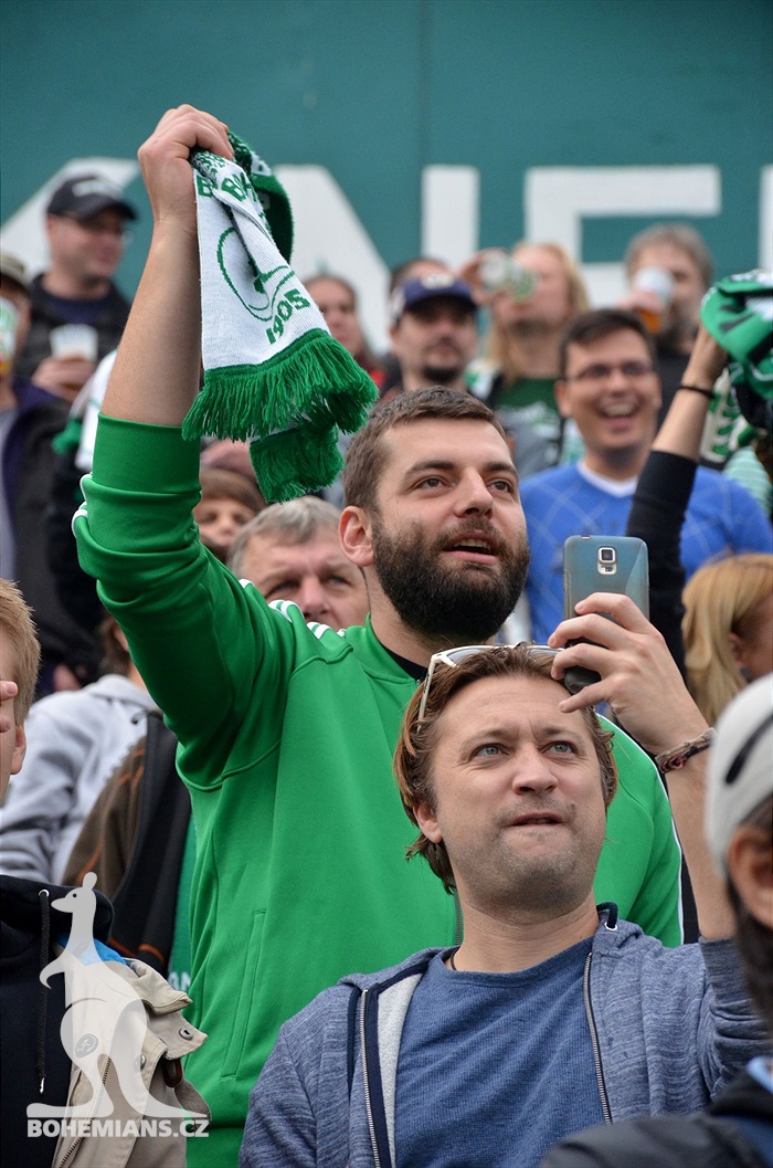 Dění na tribunách: Bohemians - Jablonec
