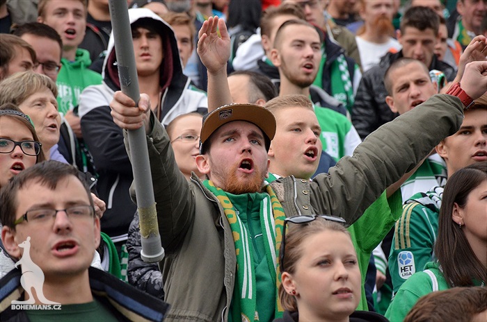 Dění na tribunách: Bohemians - Jablonec