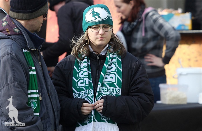 Dění na tribunách: Bohemians - Slovácko