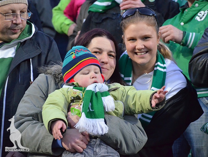 Dění na tribunách: Bohemians - Slovácko