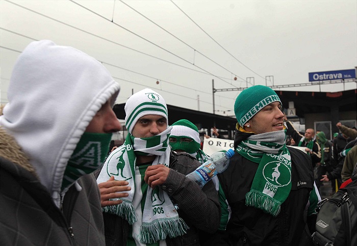 Výjezd fanoušků do Ostravy.