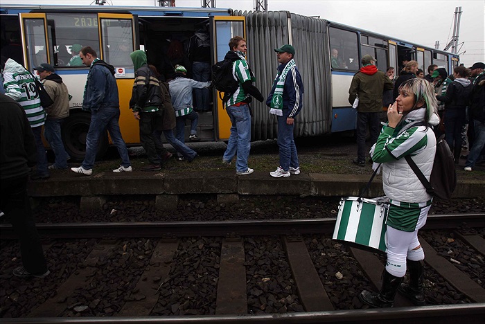 Výjezd fanoušků do Ostravy.