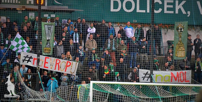 Dění na tribunách: Bohemians - Králův Dvůr