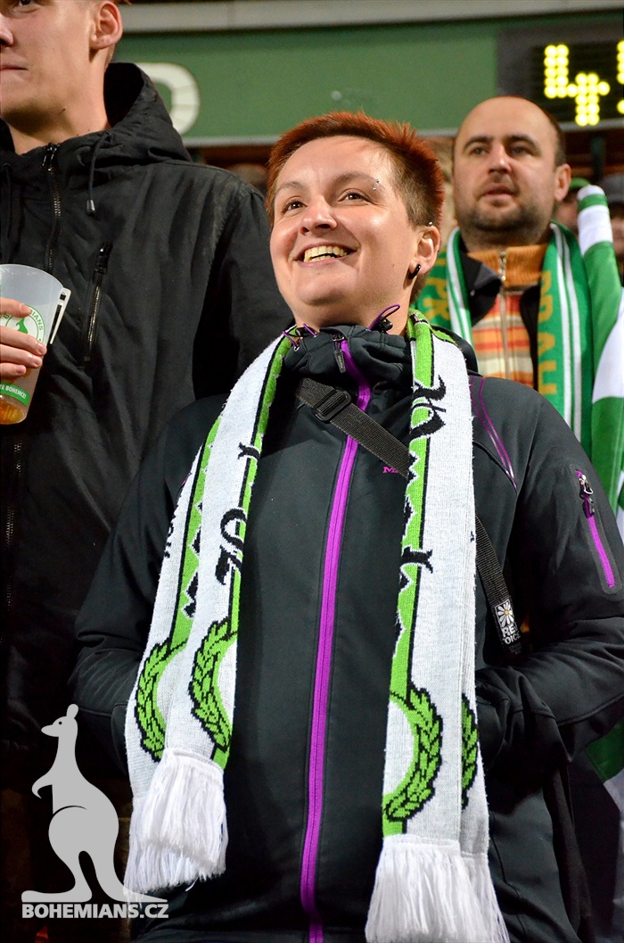 Dění na tribunách: Bohemians - Králův Dvůr