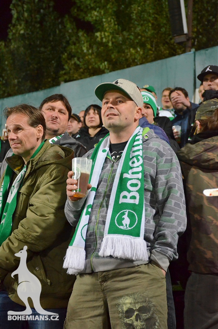 Dění na tribunách: Bohemians - Králův Dvůr