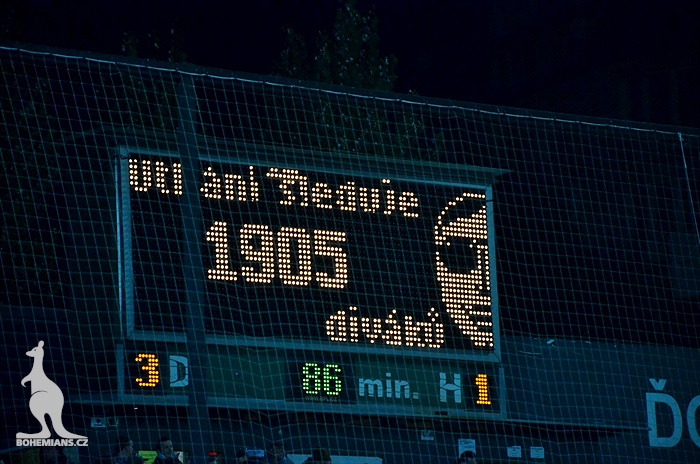 Dění na tribunách: Bohemians - Králův Dvůr