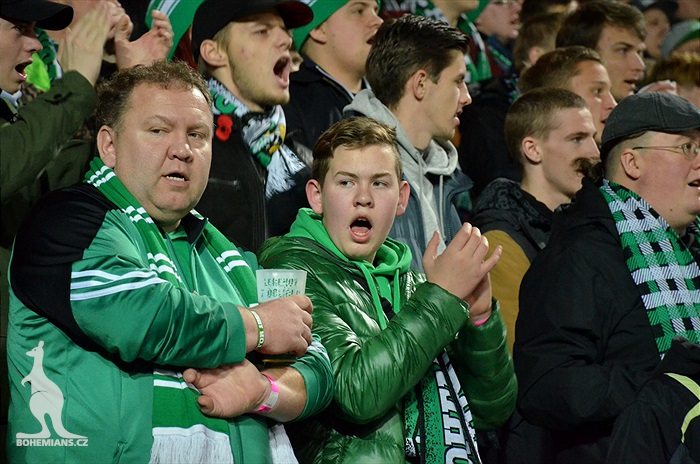 Dění na tribunách: Bohemians x Liberec