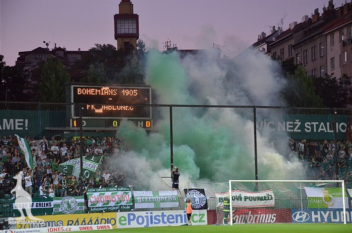 DĚNÍ NA TRIBUNÁCH: Bohemians - Jablonec