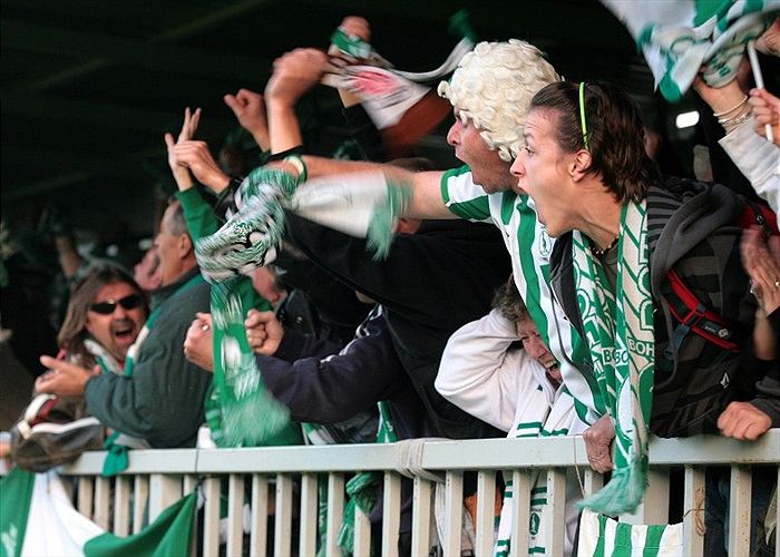 Radost po vstřeleném gólu.